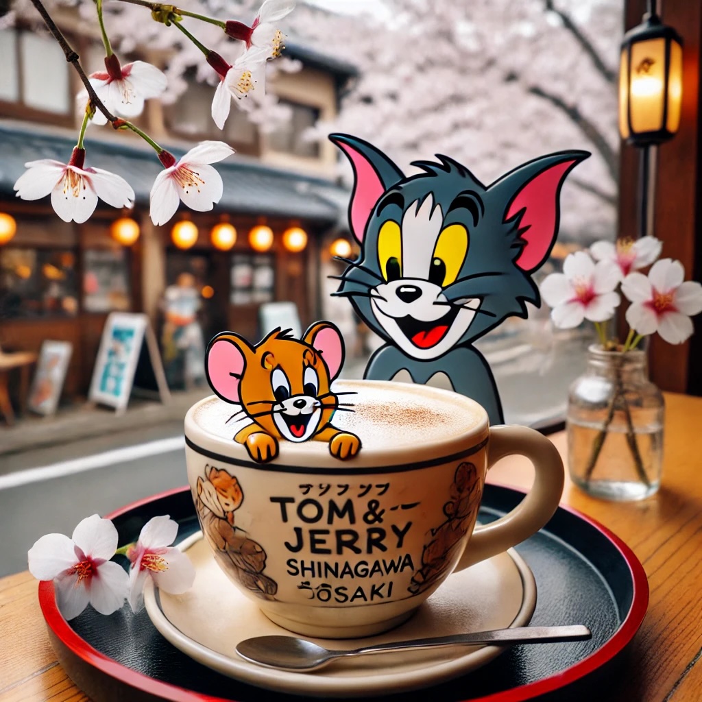 大崎、カフェ、桜、タリーズ、品川区【アシママ】