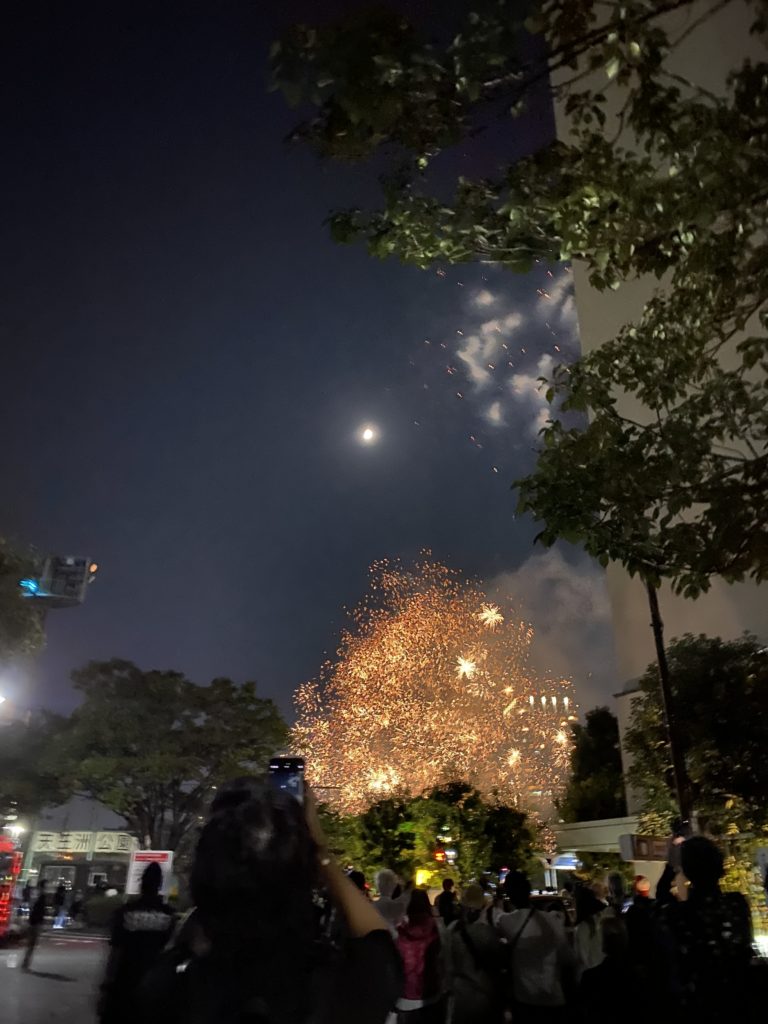 秋の花火、品川区天王洲アイル【アシママ】