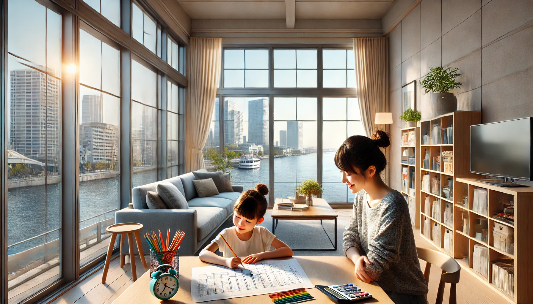 勉強、快適な家、品川区【アシママ】