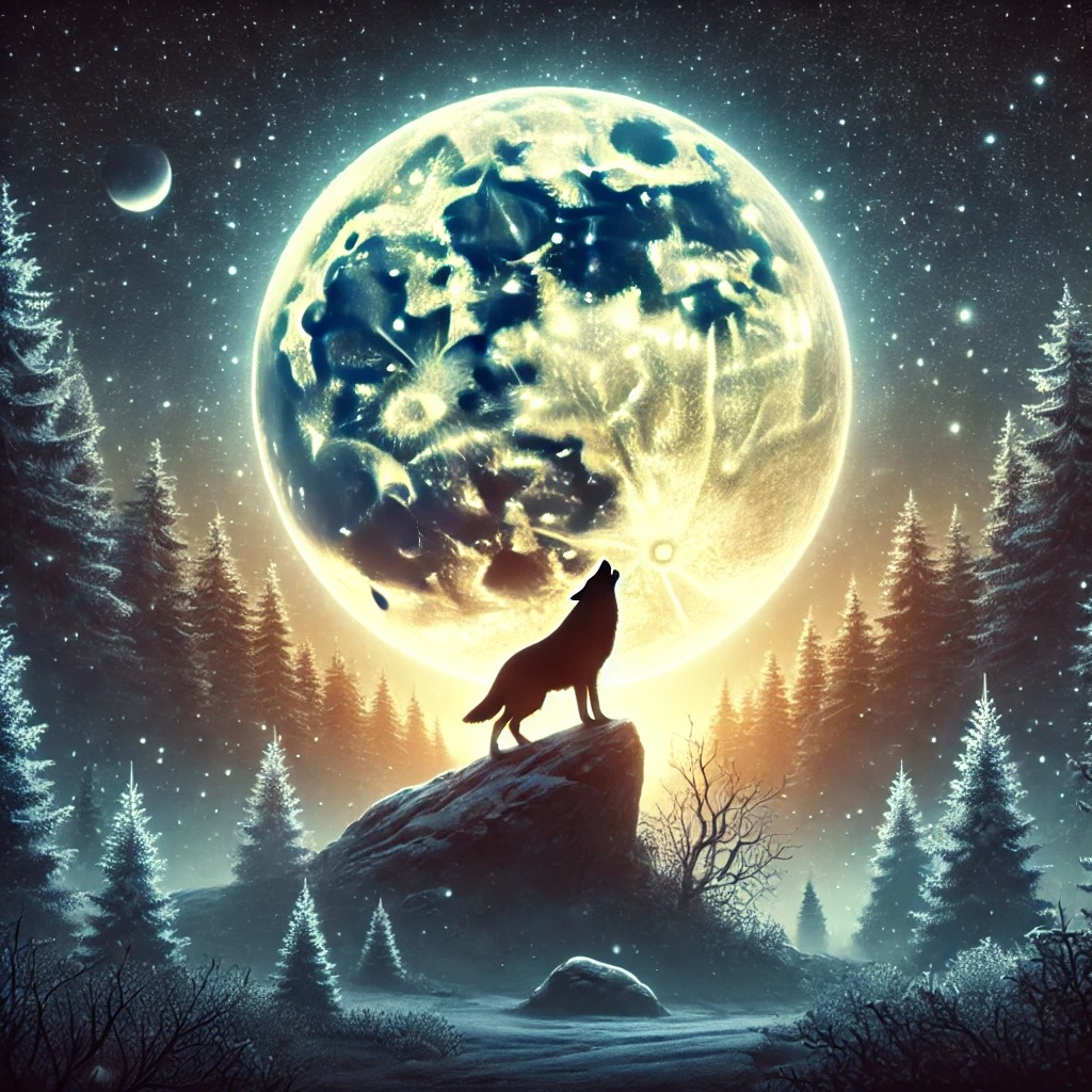 ウルフムーン、満月、品川区【アシママ】