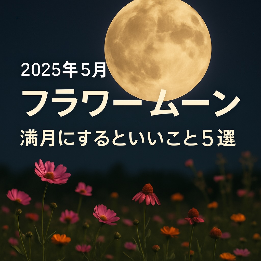 フラワームーン、月、満月、品川区【アシママ】