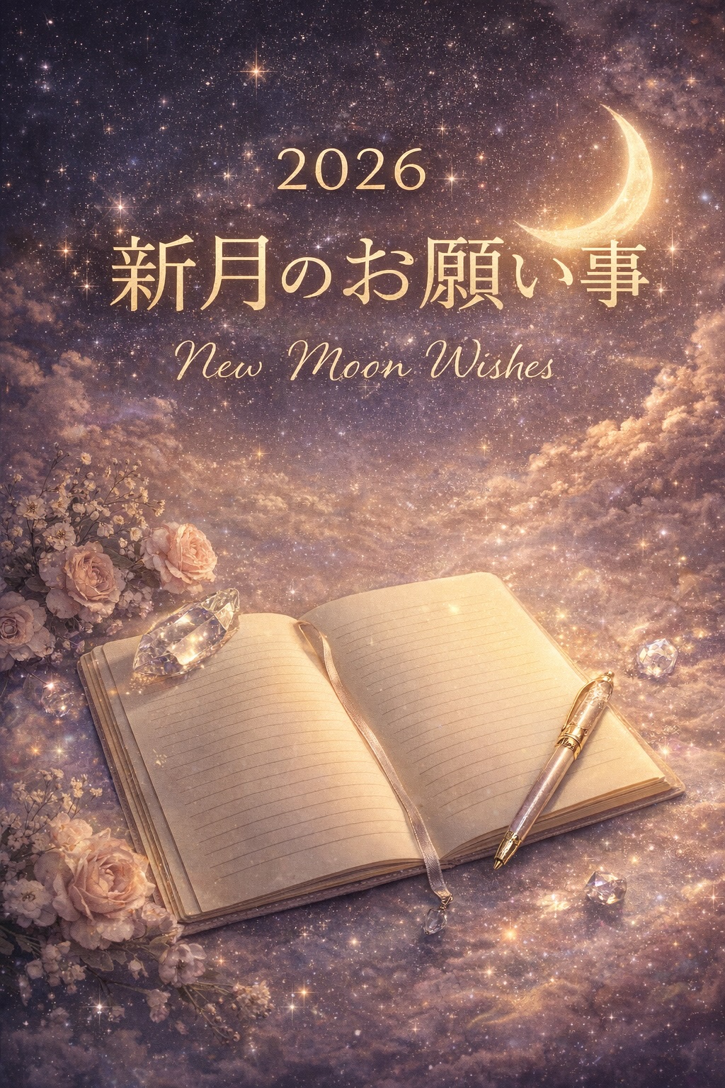 新月、願い事、品川区【アシママ】