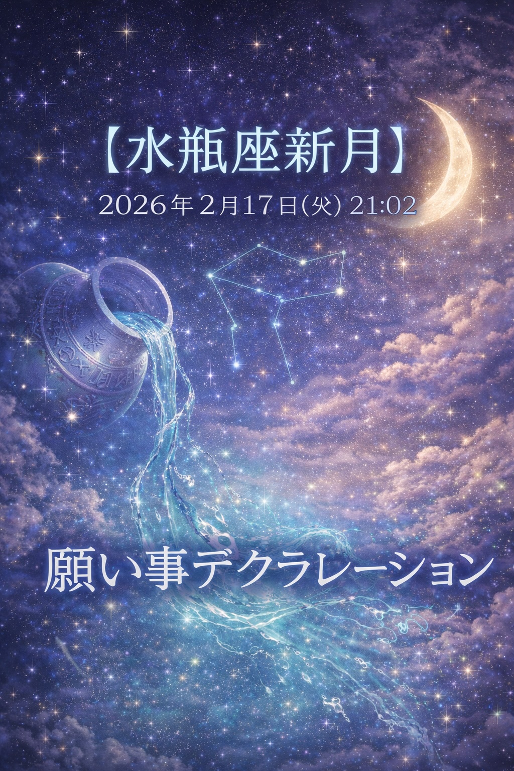 新月、願い事、品川区【アシママ】