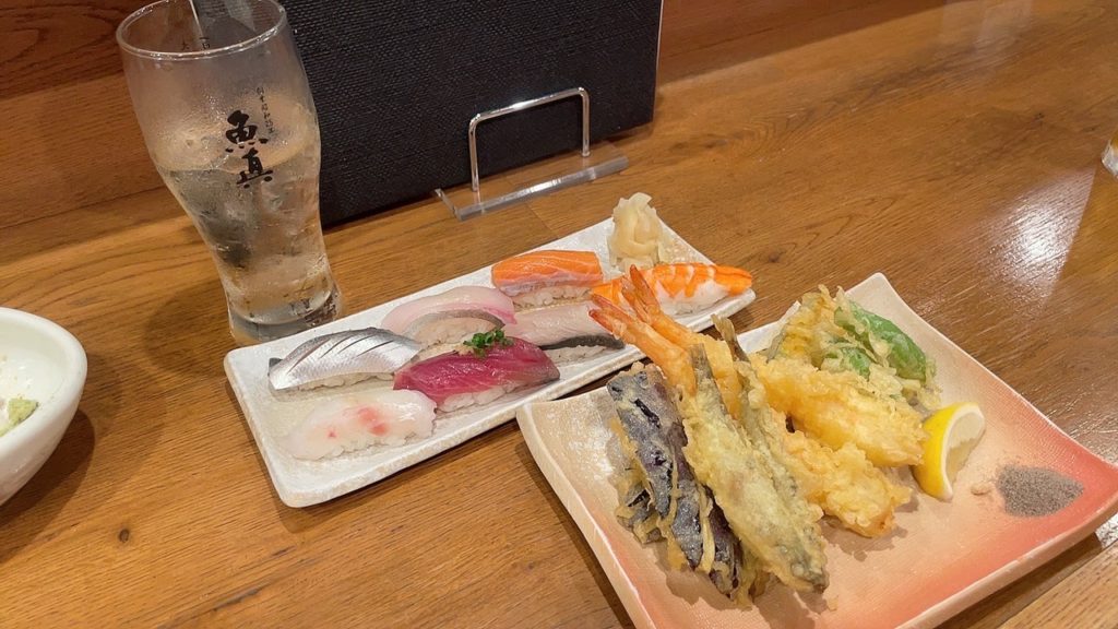 魚真握り、天ぷら